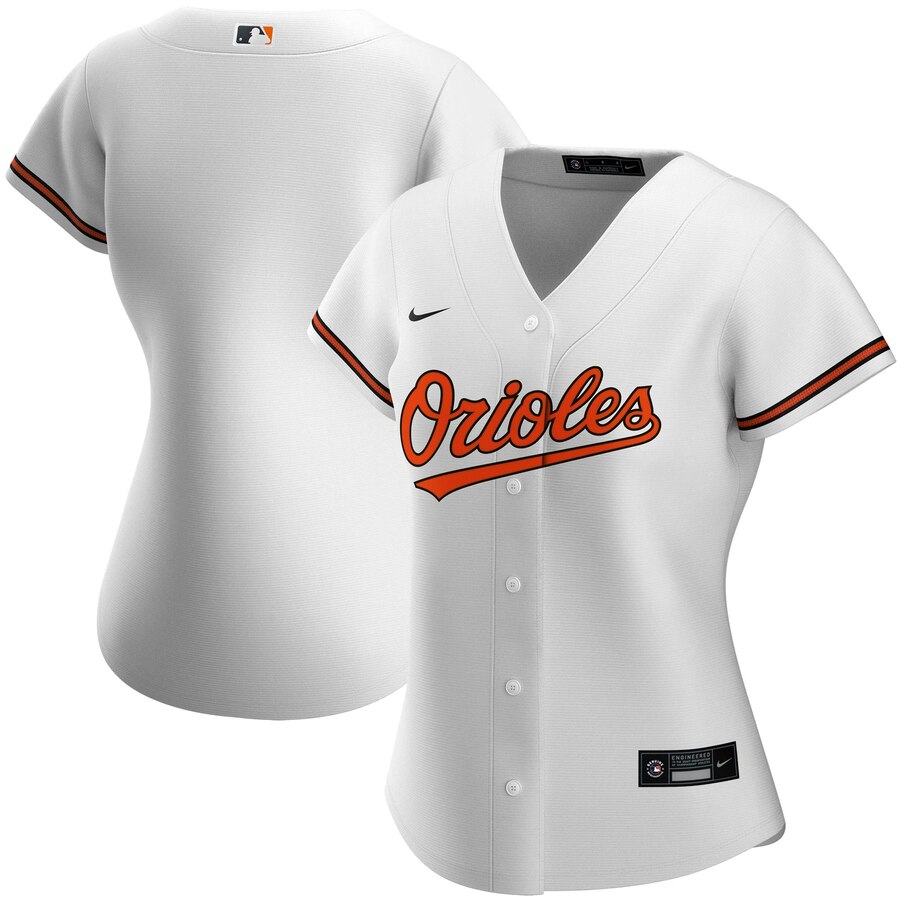 Cheap Custom Baltimore Orioles Nike Women Home 2020 MLB Team Jersey White